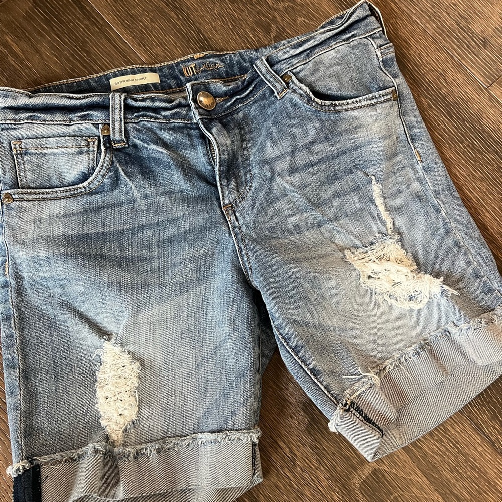 Kut from Kloth Distressed Denim Shorts